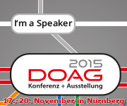 DOAG Konferenz 2015 Speaker Banner